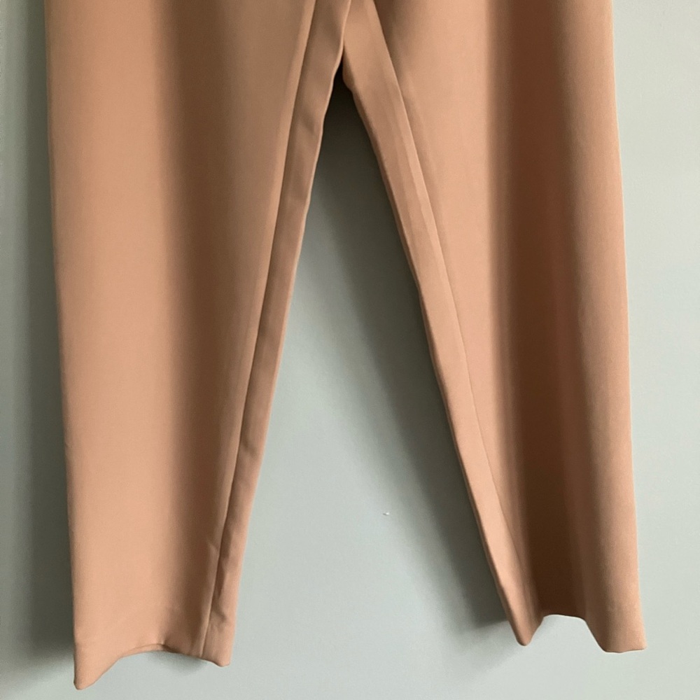 THE DROP Salmon High Rise Tapered Straight Leg Slacks Size XS (Could fit S) - Picture 4 of 11